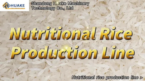 Automatic Nutrition Artificial Rice Making Machine Production Line
