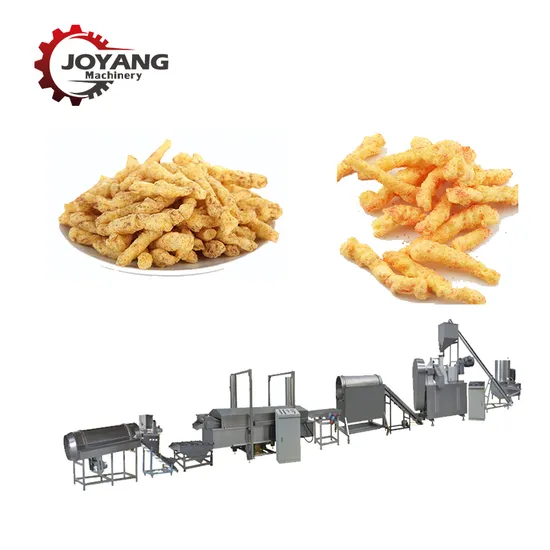 Puffed Corn Curls Stick Kurkure Fried Snack Cheetos Nik Naks Food Making Machine