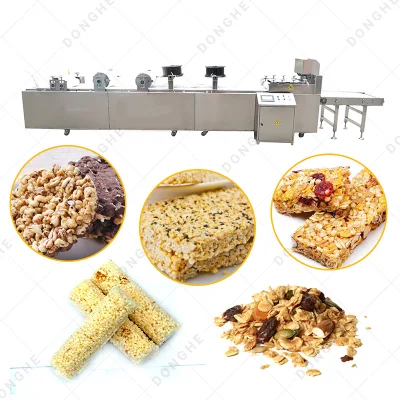 Frucht-Nüsse-Snacks-Getreideriegel-Herstellungsmaschine Schokoladen-Protein-Müsliriegel-Produktionslinie